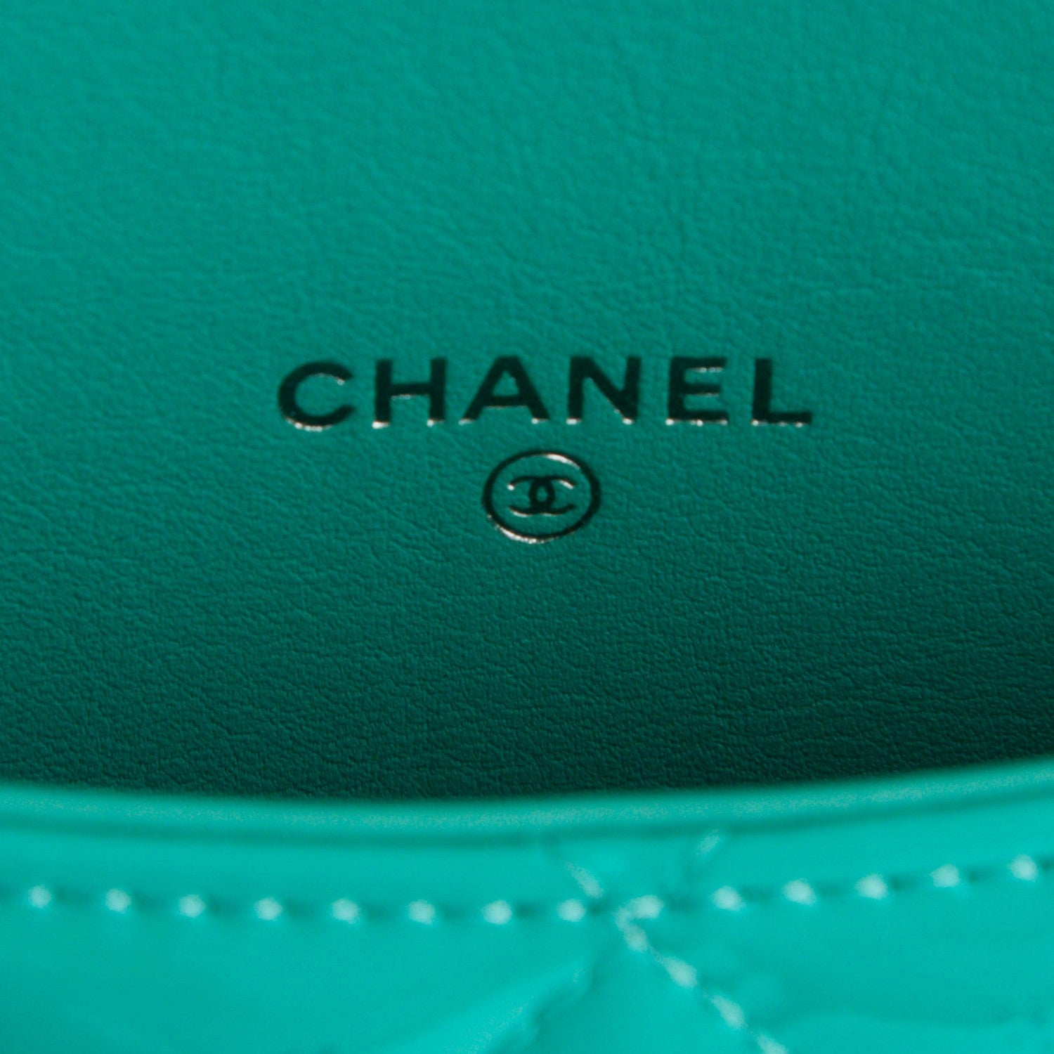 Chanel Patent Quilted iPad Case Green 6 of 11