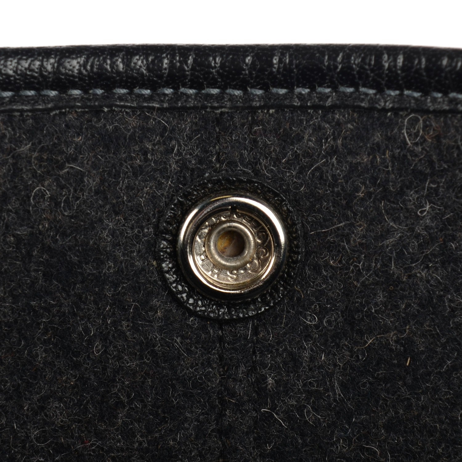 Hermes Ribbed Wool Negonda Garden Party MM 36 Graphite 17 of 23