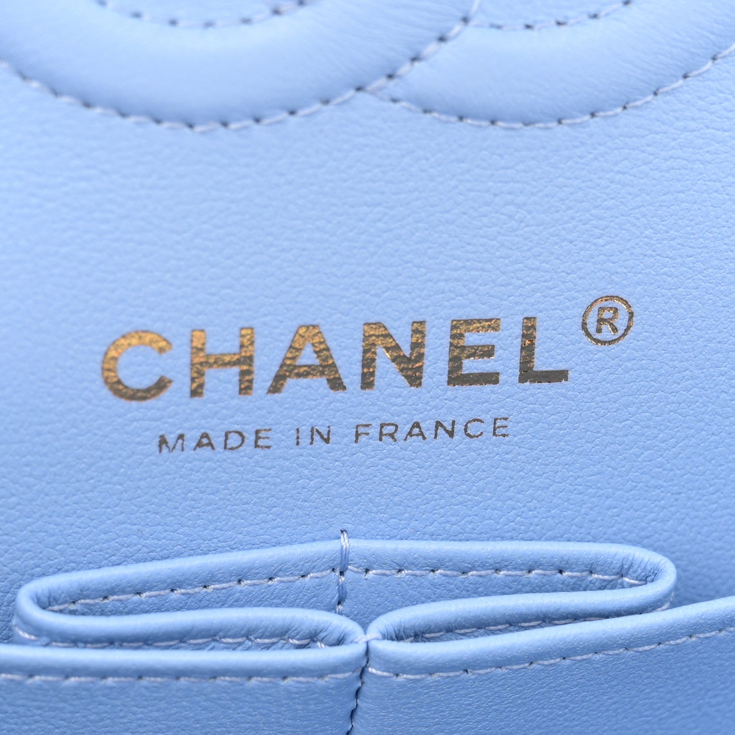 Chanel Caviar Quilted Small Double Flap Light Blue 6 of 10