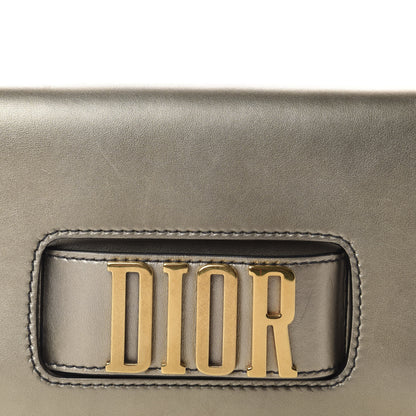 Christian Dior Metallic Smooth Calfskin Dio(r)evolution Flap Clutch Gold 9 of 9