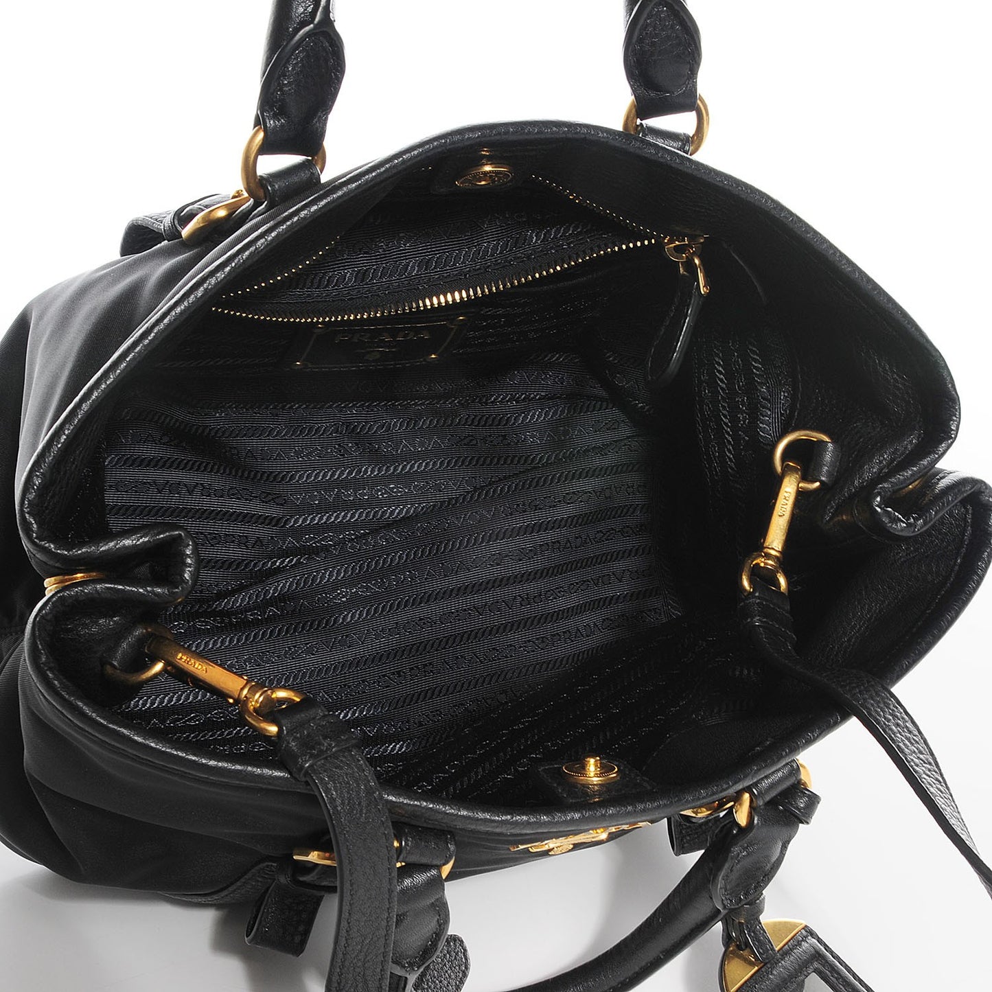 Tessuto Nylon Tote Nero Black