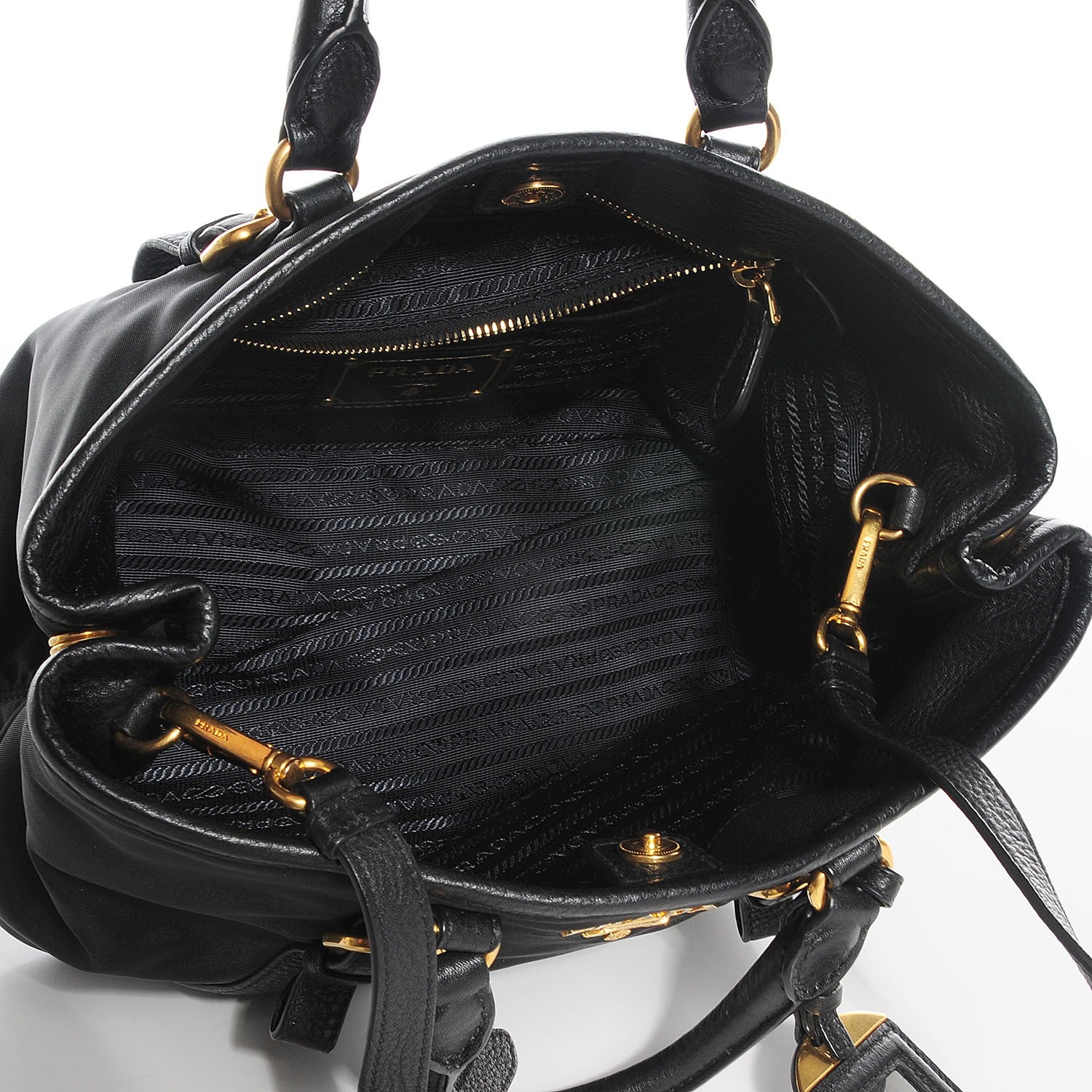 Prada Tessuto Nylon Tote Nero Black 5 of 12