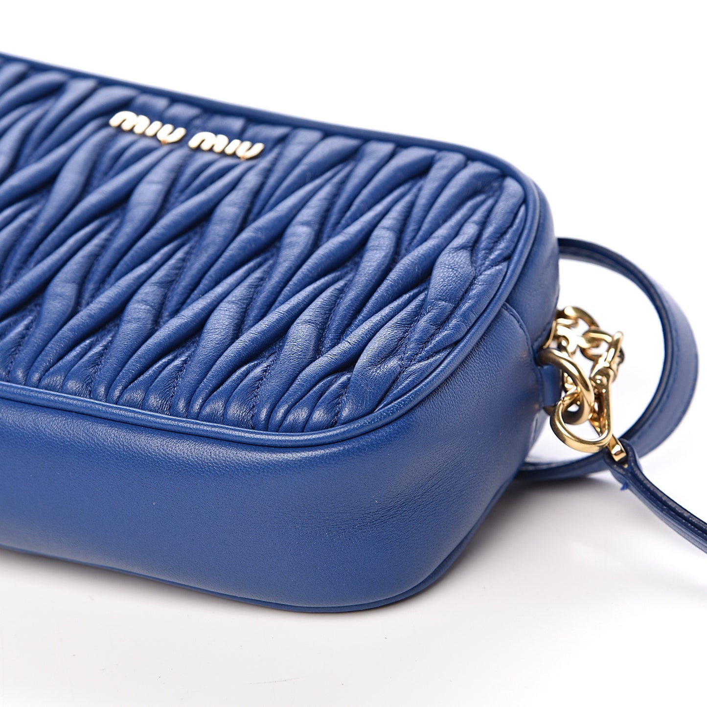 Nappa Matelasse Marsupio Belt Bag Azurro