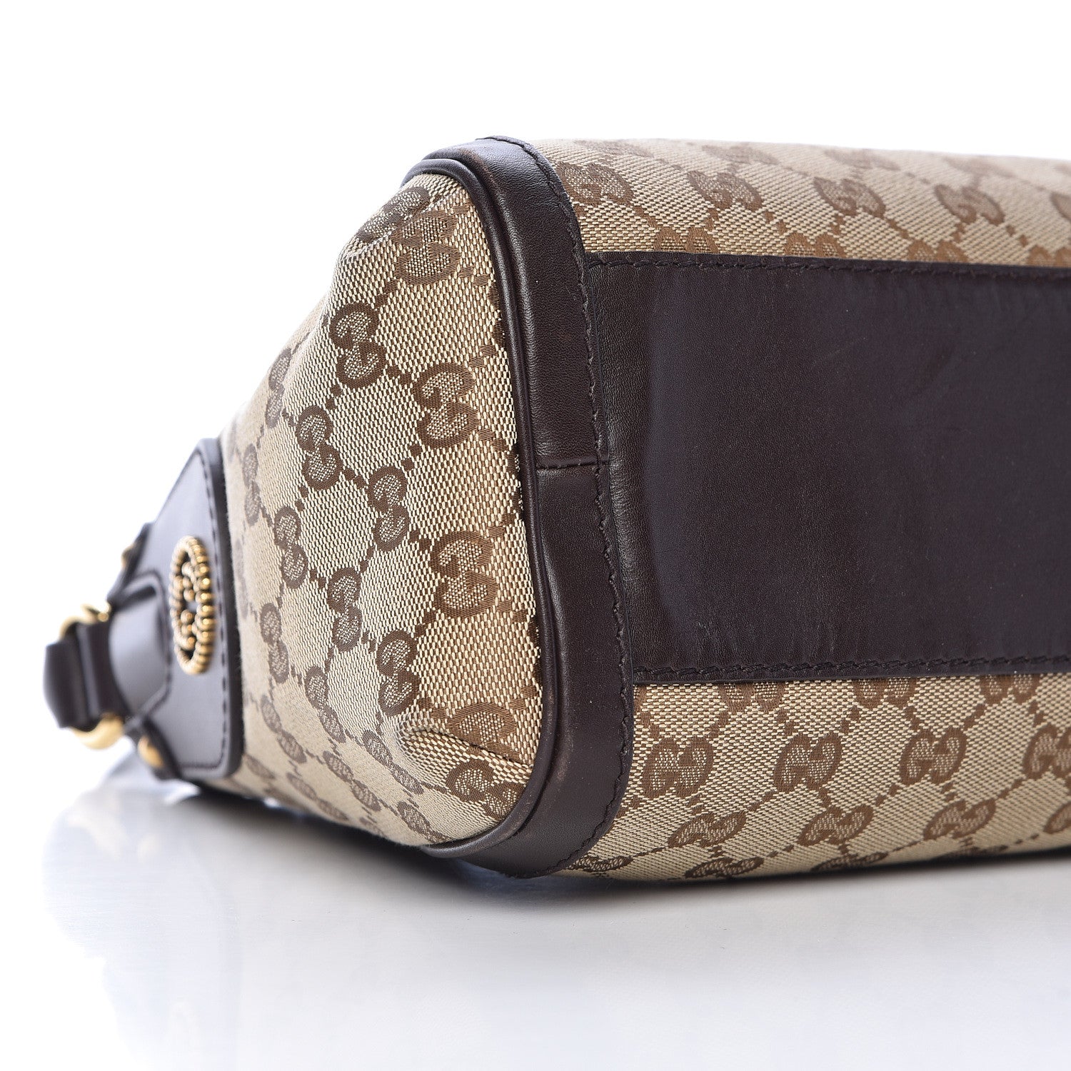 Gucci Monogram Small Scarlett Studded Interlocking G Hobo Dark Brown 5 of 18