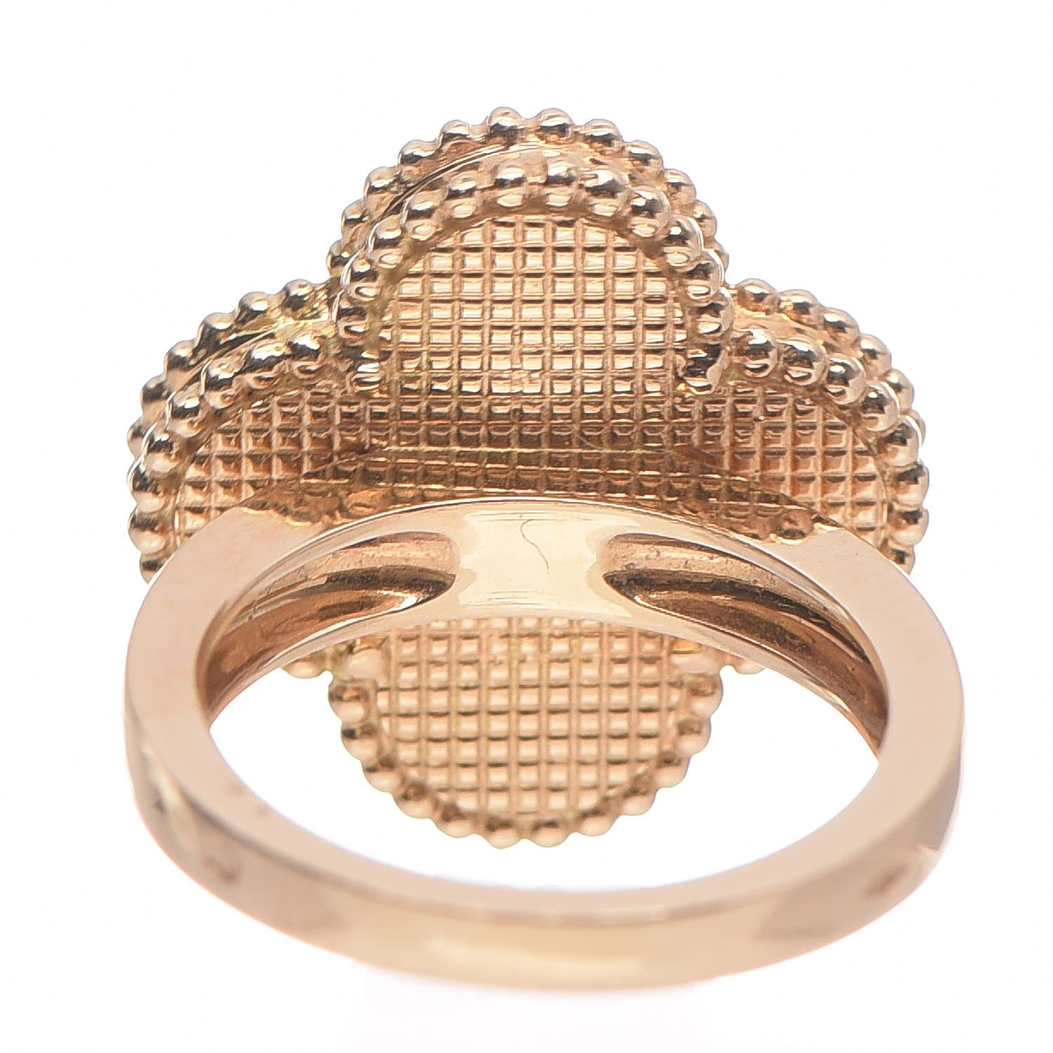 Van Cleef & Arpels 18K Yellow Gold Malachite Magic Alhambra Ring 53 6.25 6 of 9