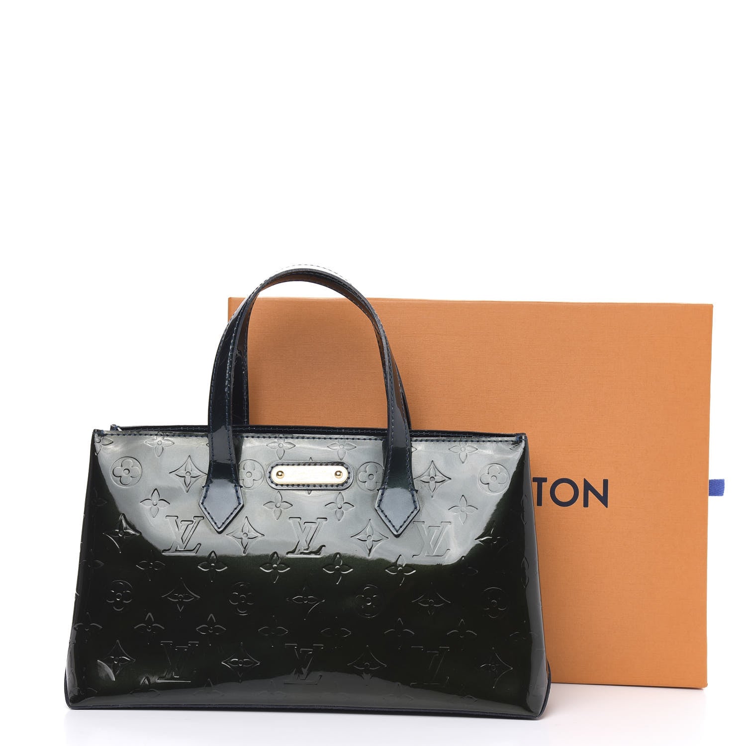 Louis Vuitton Vernis Wilshire PM Blue Nuit 9 of 9