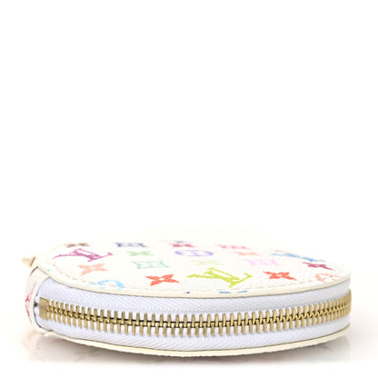 Louis Vuitton LV x TM Monogram Multicolor Marellini Round Coin Purse White 4 of 6