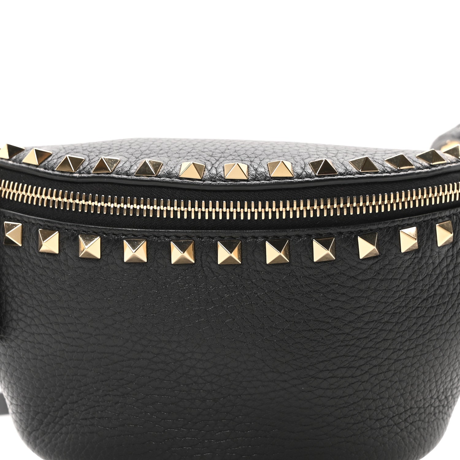 Valentino Garavani Calfskin Rockstud Belt Bag Black 7 of 9