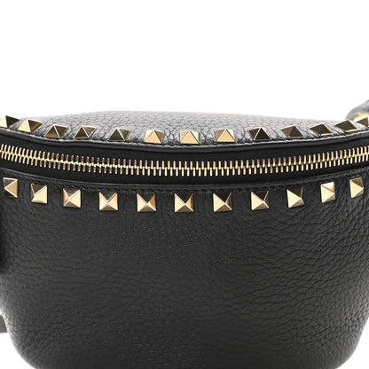 Valentino Garavani Calfskin Rockstud Belt Bag Black 7 of 9
