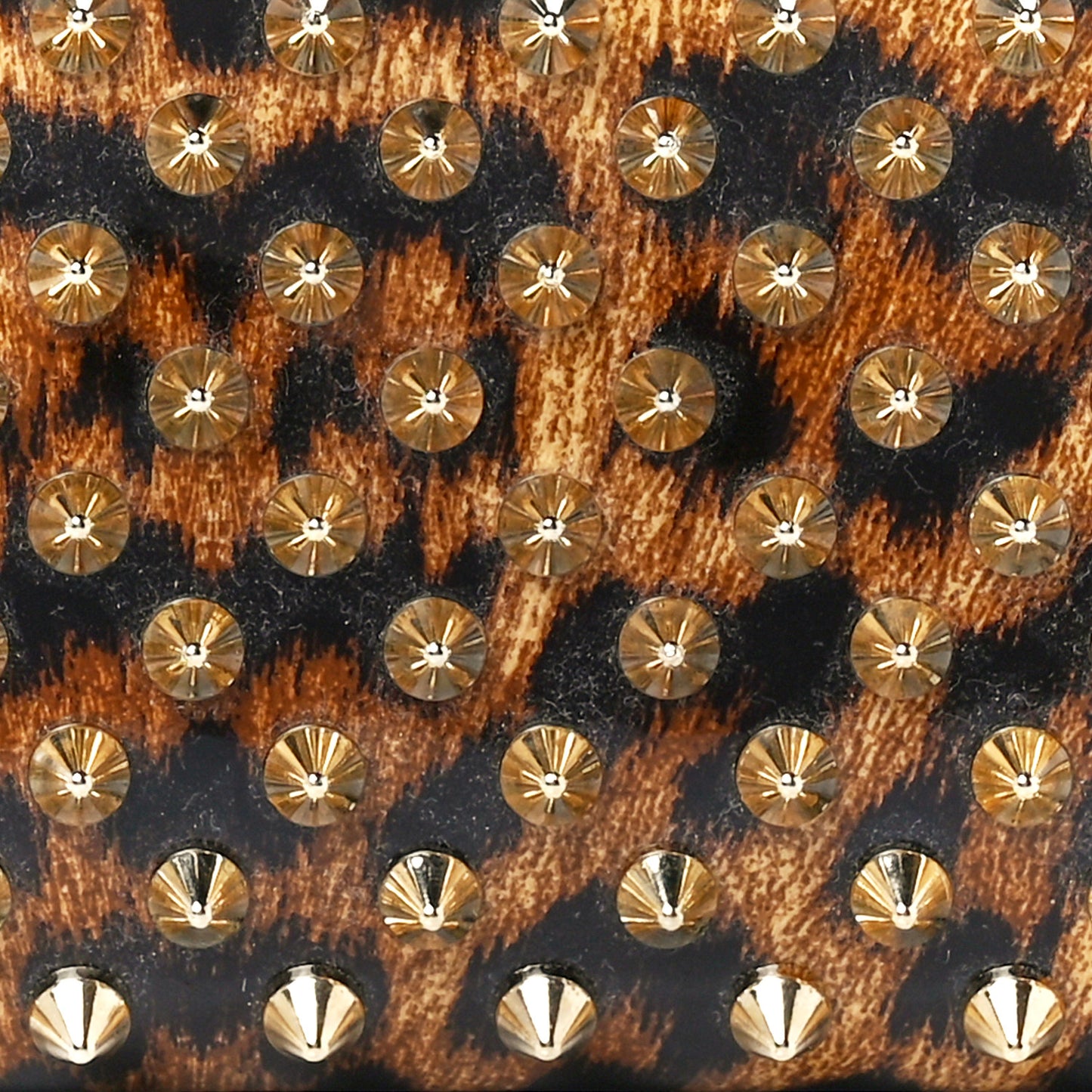 Patent Leopard Spiked Panettone Coin Purse