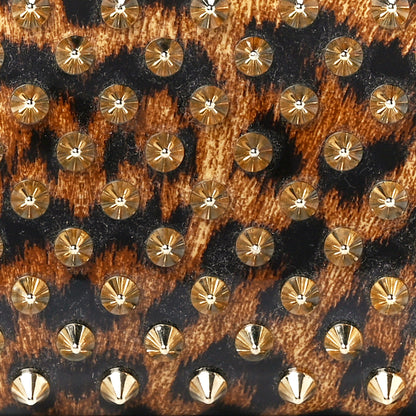 Christian Louboutin Patent Leopard Spiked Panettone Coin Purse 8 of 11