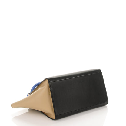 Celine Elephant Calfskin Small Tri-Color Trapeze Indigo 4 of 7