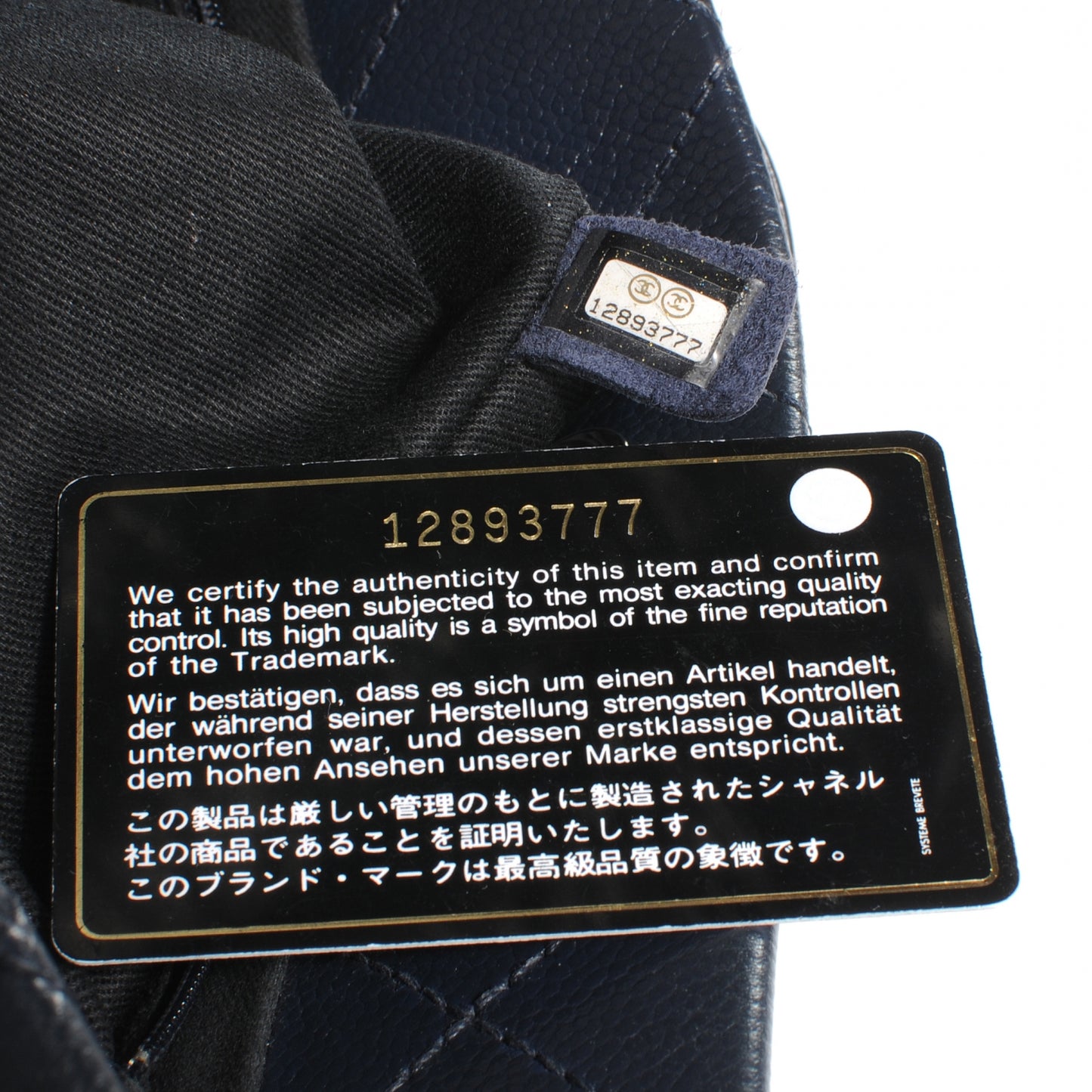Caviar Executive Shopper Tote Navy