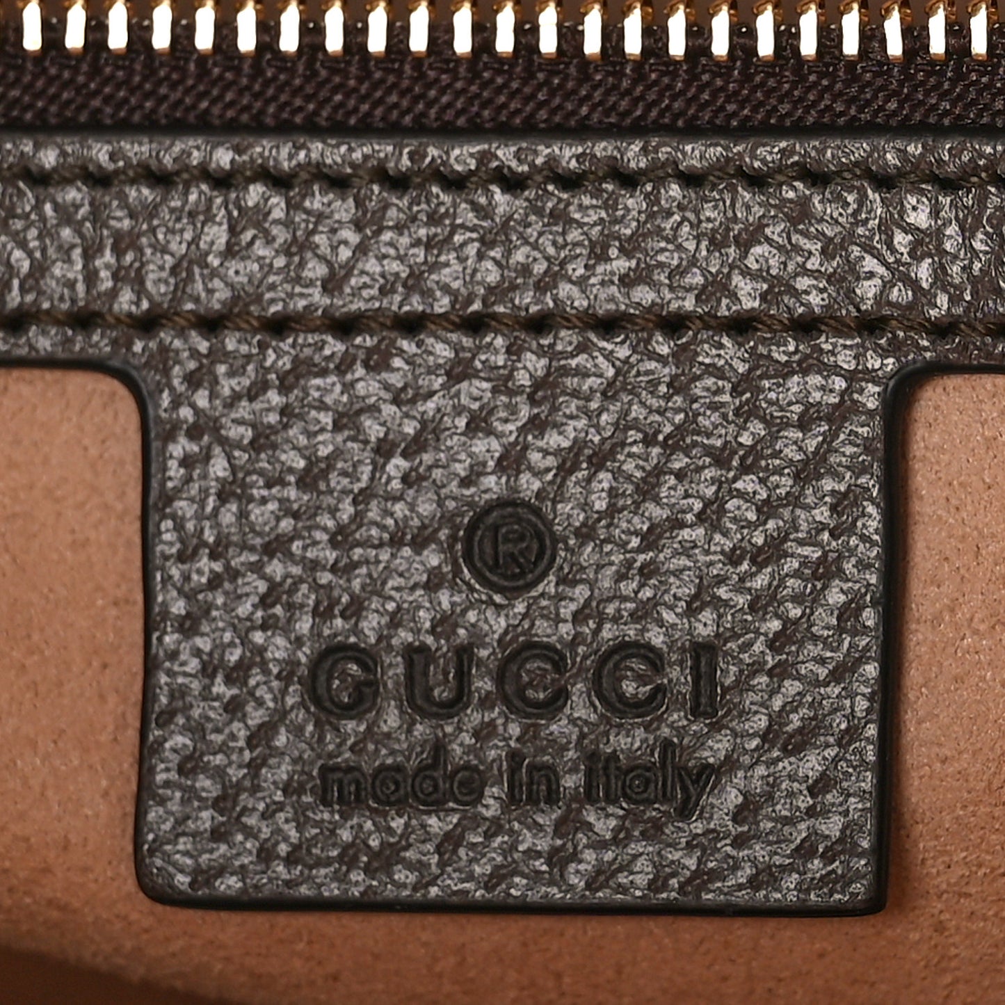 GG Supreme Monogram Textured Dollar Calfskin Web Medium Ophidia Boston Beige Ebony New Acero