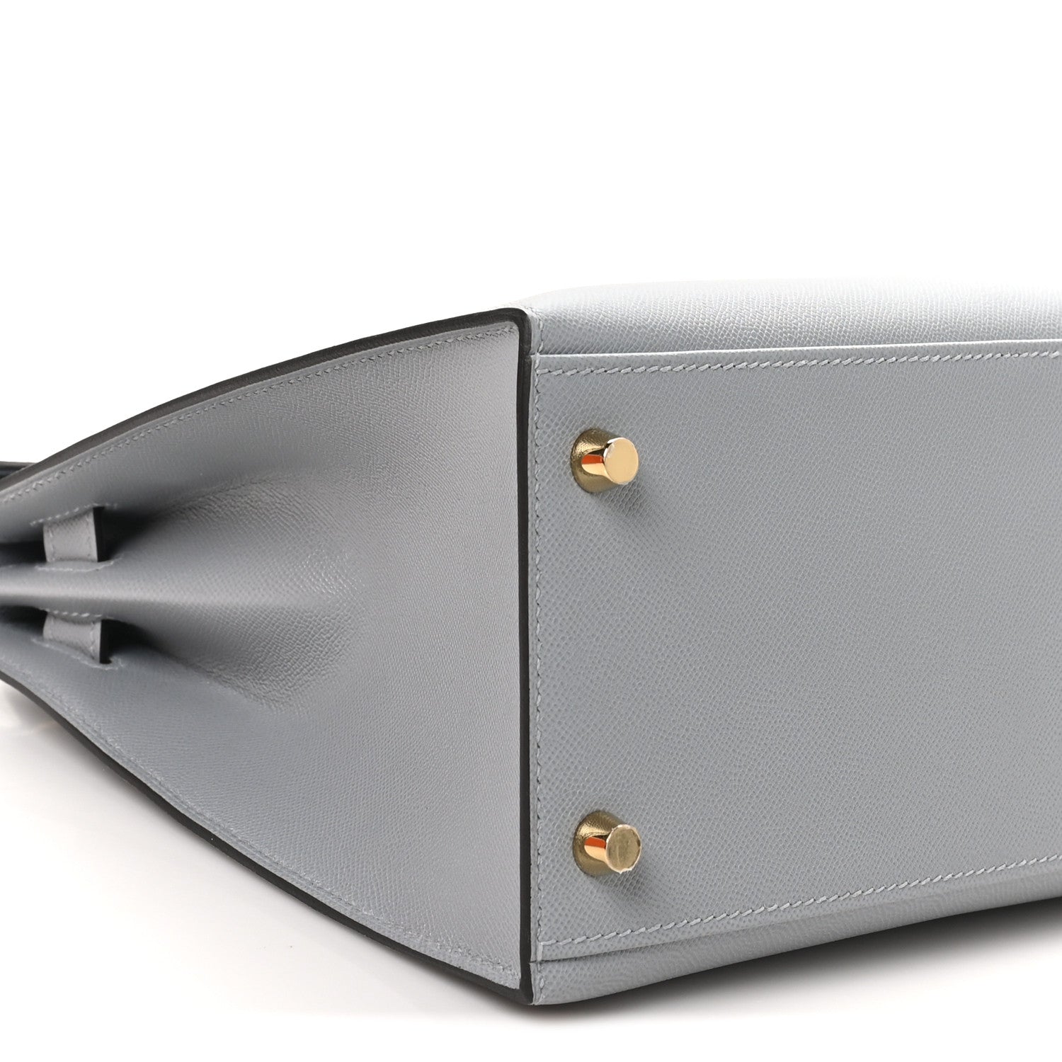 Hermes Madame Calfskin Kelly Sellier 28 Gris Pantin 9 of 11