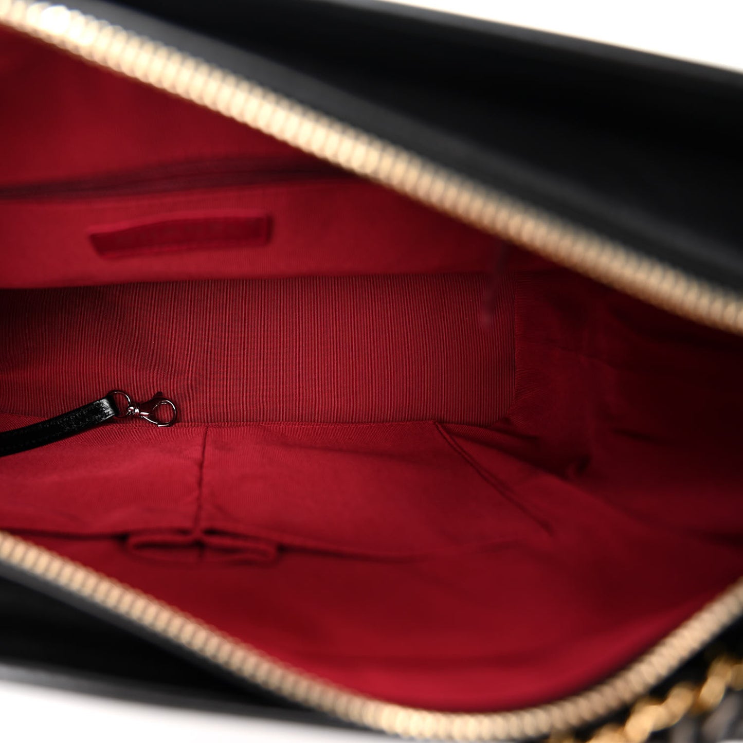 Aged Calfskin Quilted Medium Gabrielle Hobo Black