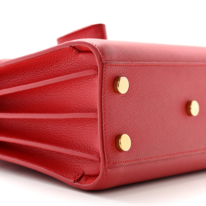 Saint Laurent Grained Calfskin Nano Sac De Jour Lipstick Red 8 of 12