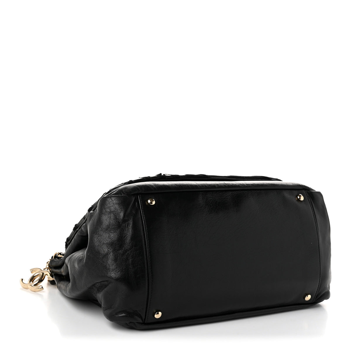 Chanel Lambskin Jersey Large Scales Flap Black 4 of 10