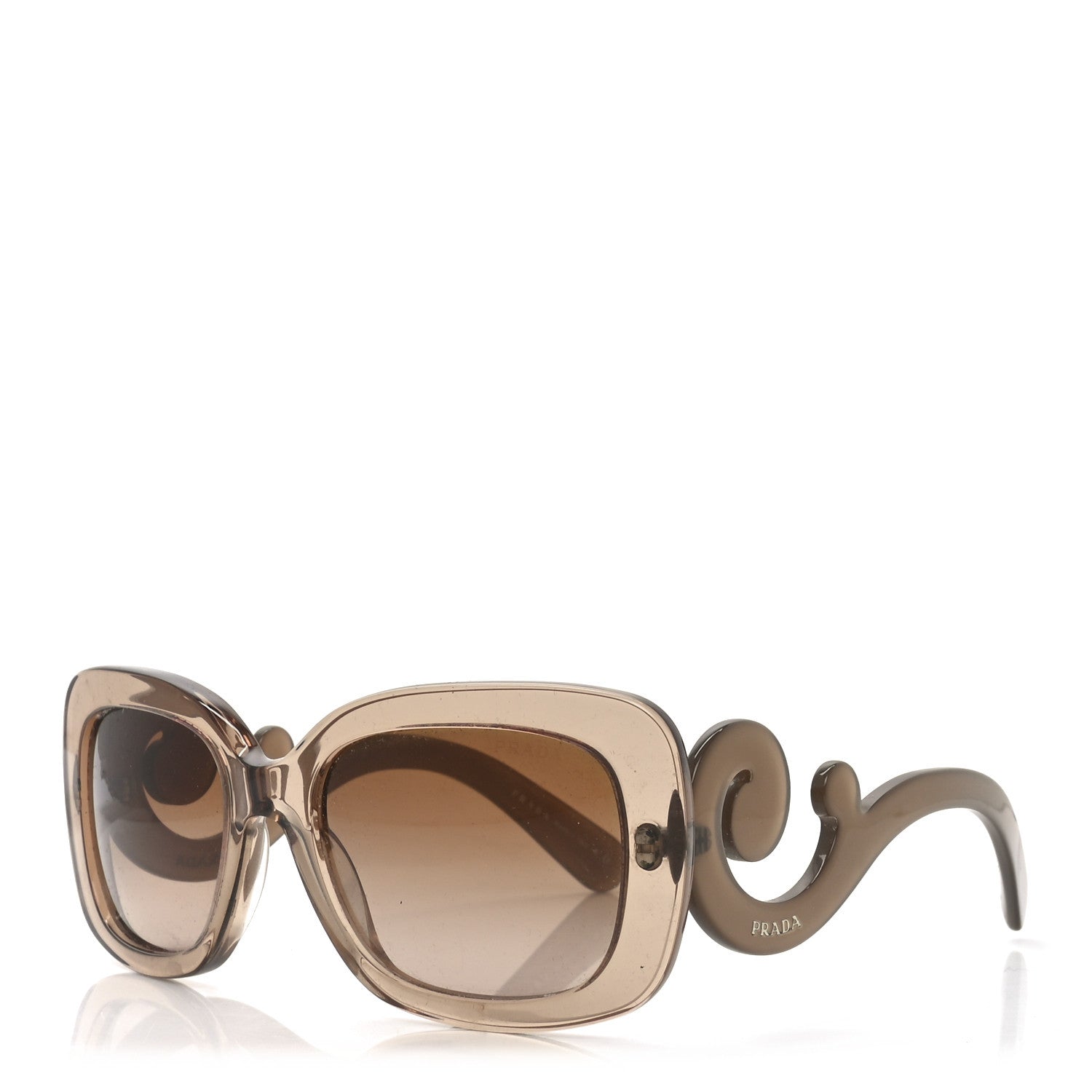 Prada Acetate Baroque Sunglasses SPR 27O Beige 1 of 7