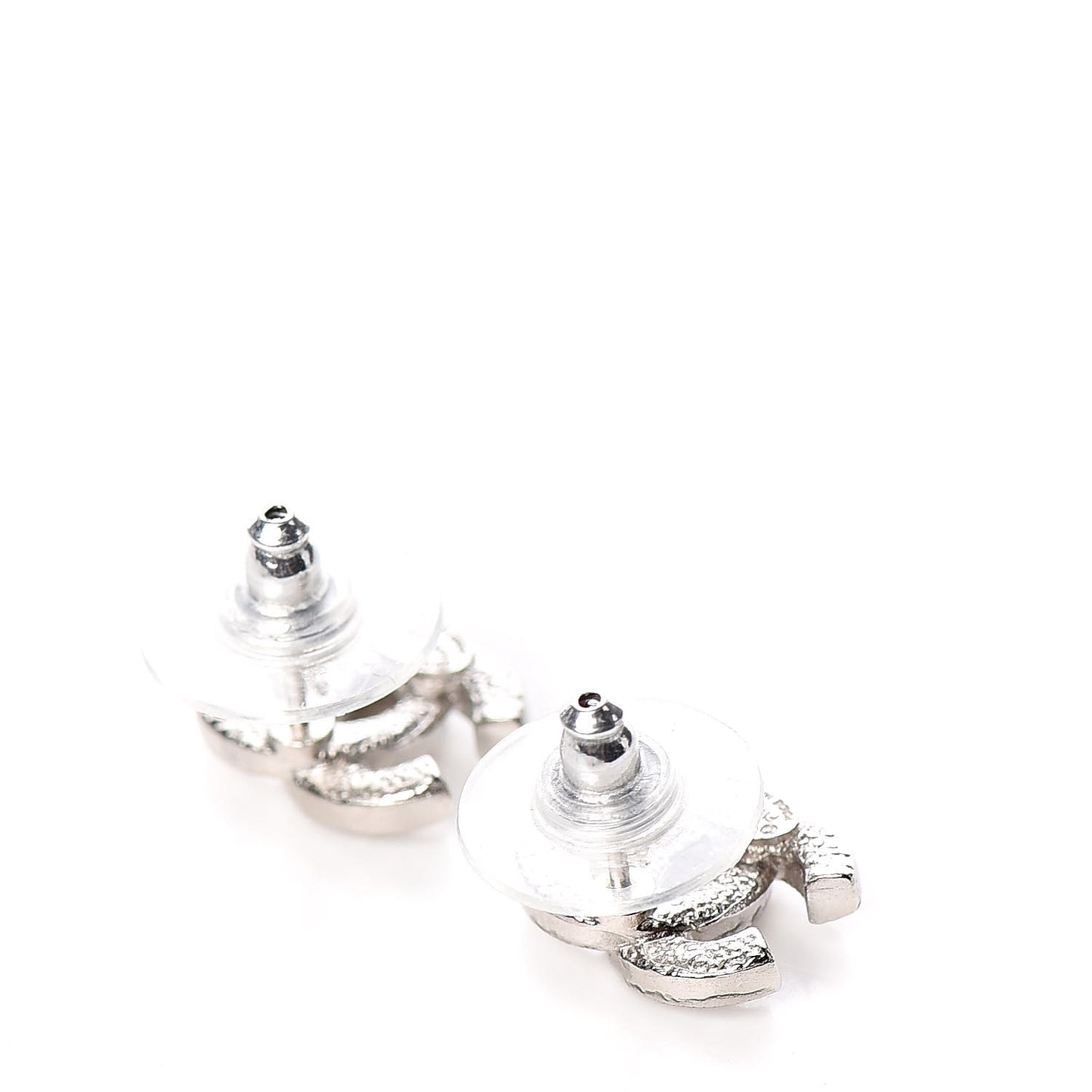 Crystal Timeless CC Earrings Silver
