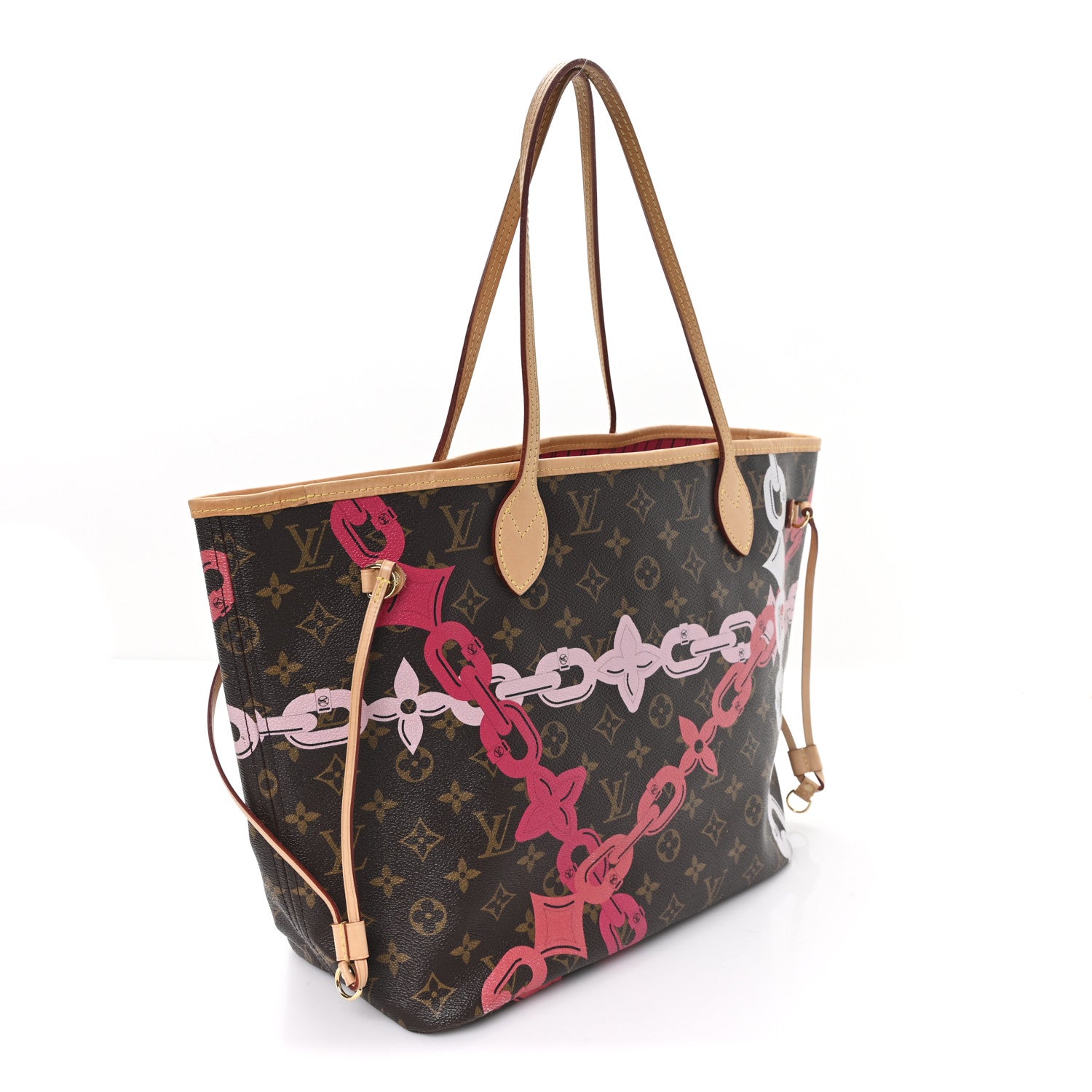 Louis Vuitton Monogram Bay Neverfull MM Rose Ballerine Poppy 4 of 13