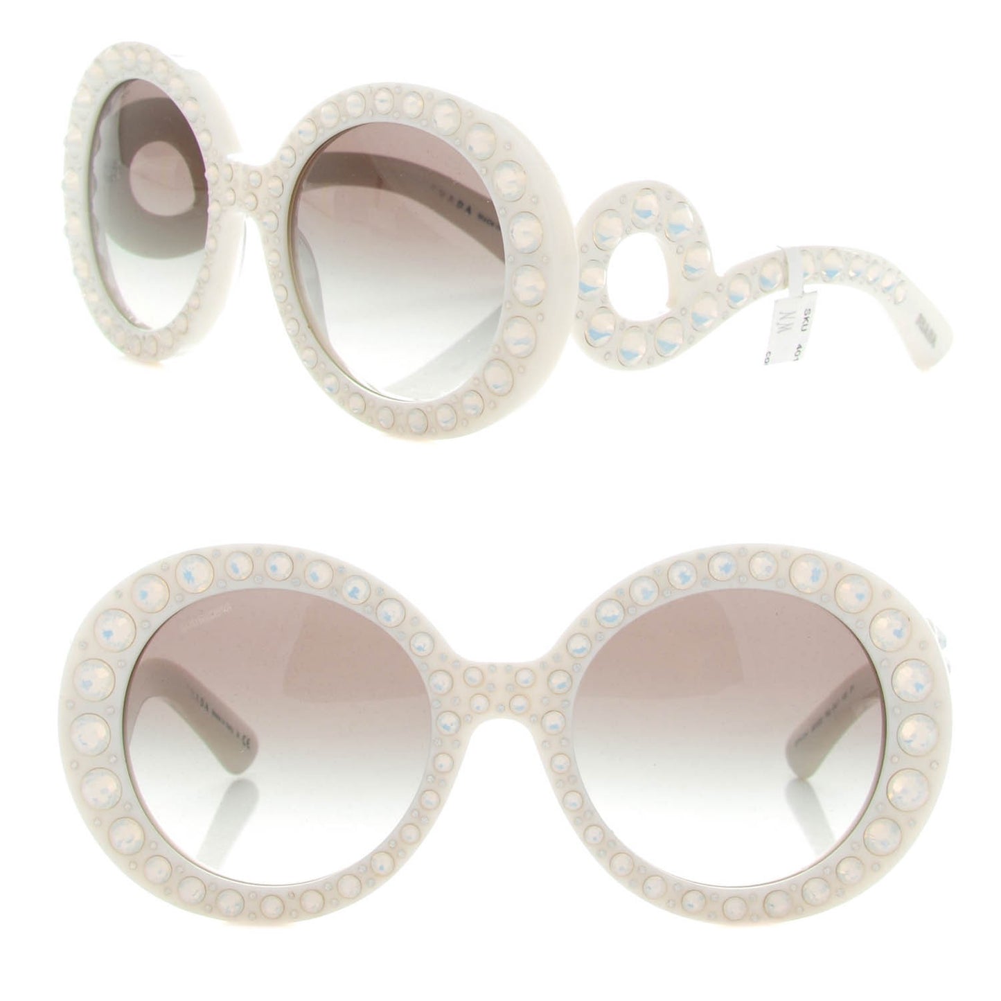 Crystal Baroque Sunglasses SPR 31P White
