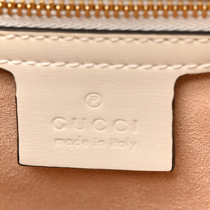 Gucci Boarded Dyana Lux Calfskin Small Jackie 1961 Hobo Mystic White 6 of 12