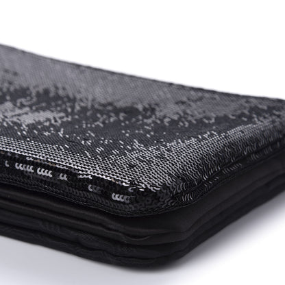 Celine Sequin Small Trio Crossbody Bag Black 7 of 10