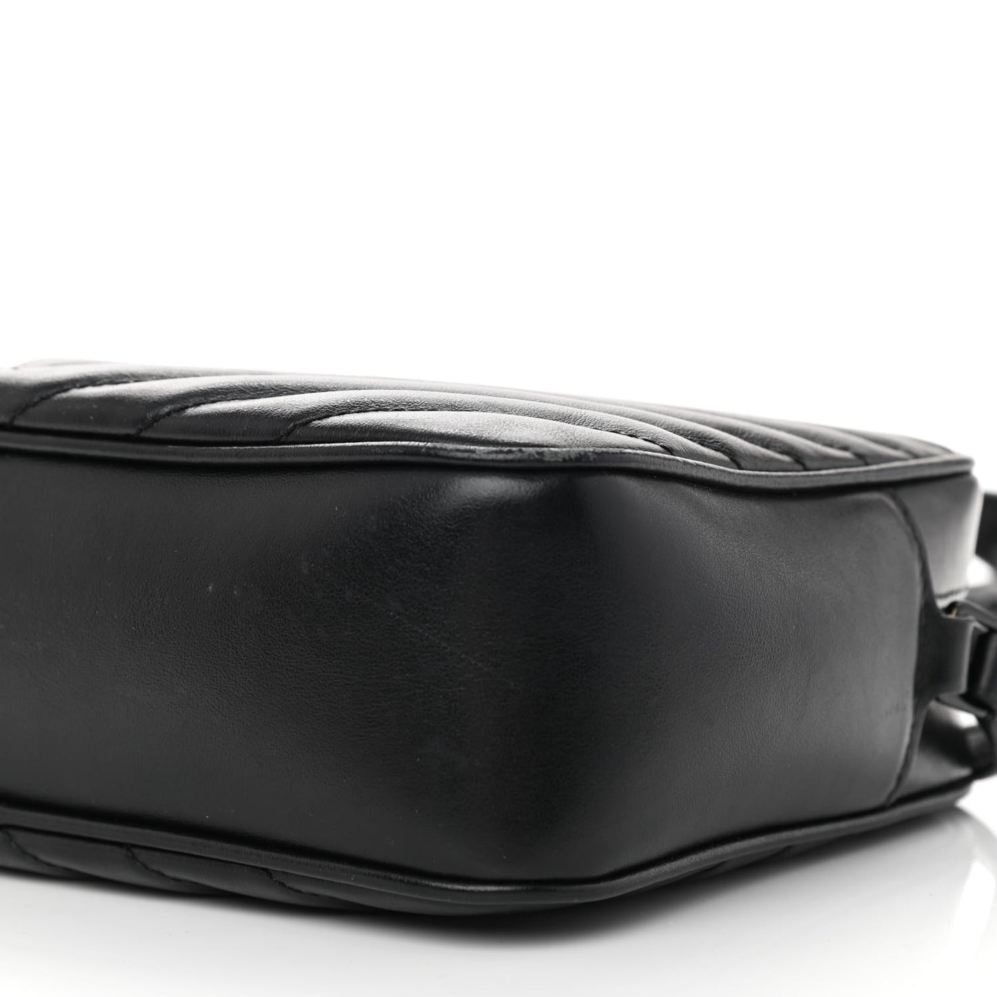 Calfskin Matelasse Monogram Monochrome Lou Camera Bag Black