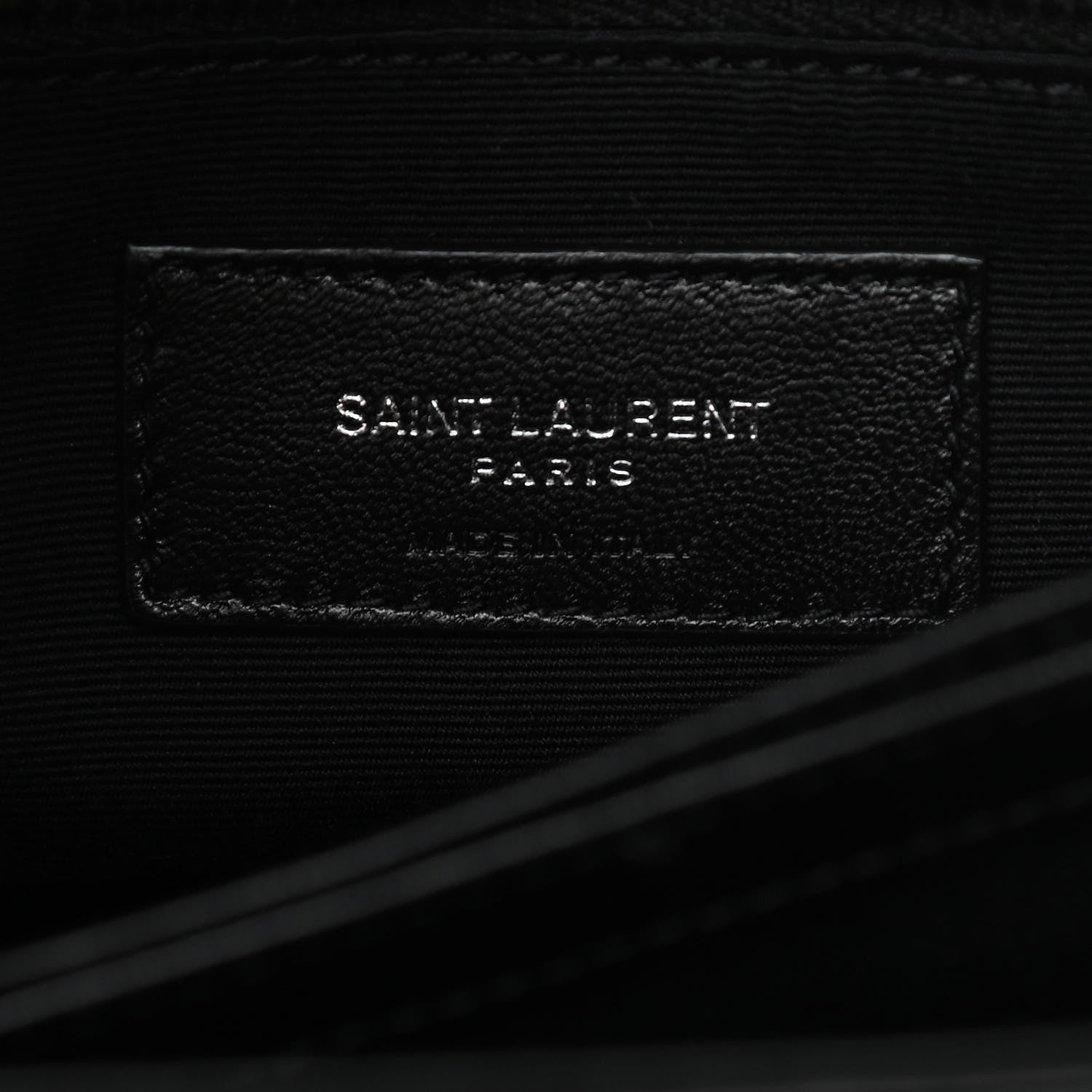 Saint Laurent Calfskin Y Quilted Monogram Toy Loulou Crossbody Bag Black 6 of 13
