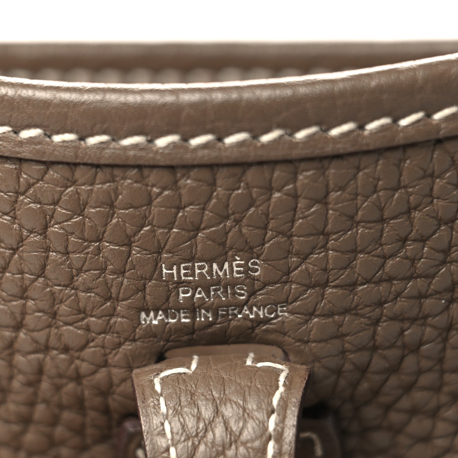 Hermes Taurillon Clemence Amazone Evelyne TPM Etoupe Bleu Indigo 5 of 10