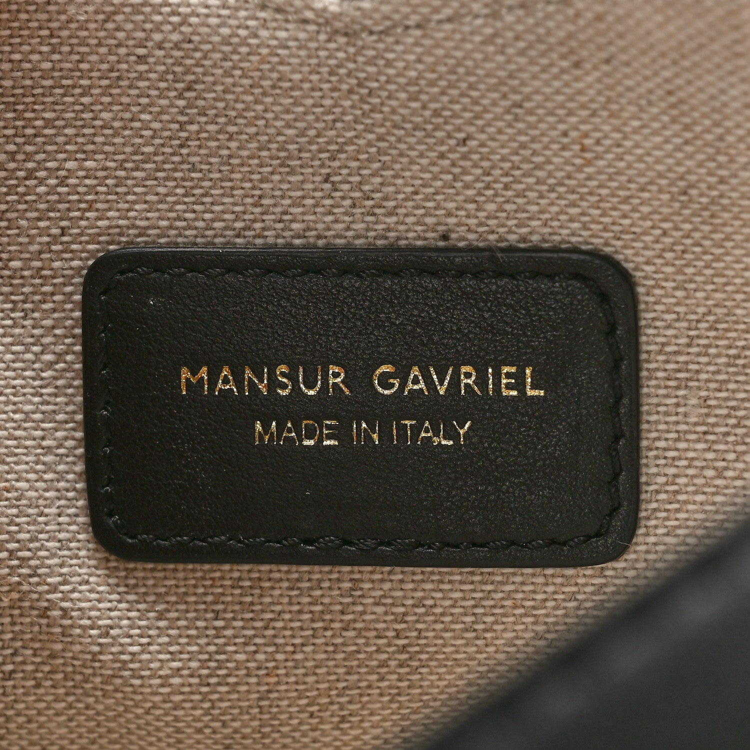 Mansur Gavriel MANSUR GAVRIEL Smooth Calfskin Mini M Frame Bag Black 6 of 9