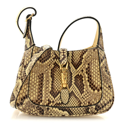 Gucci Snakeskin Mini Jackie 1961 Hobo Beige 1 of 12