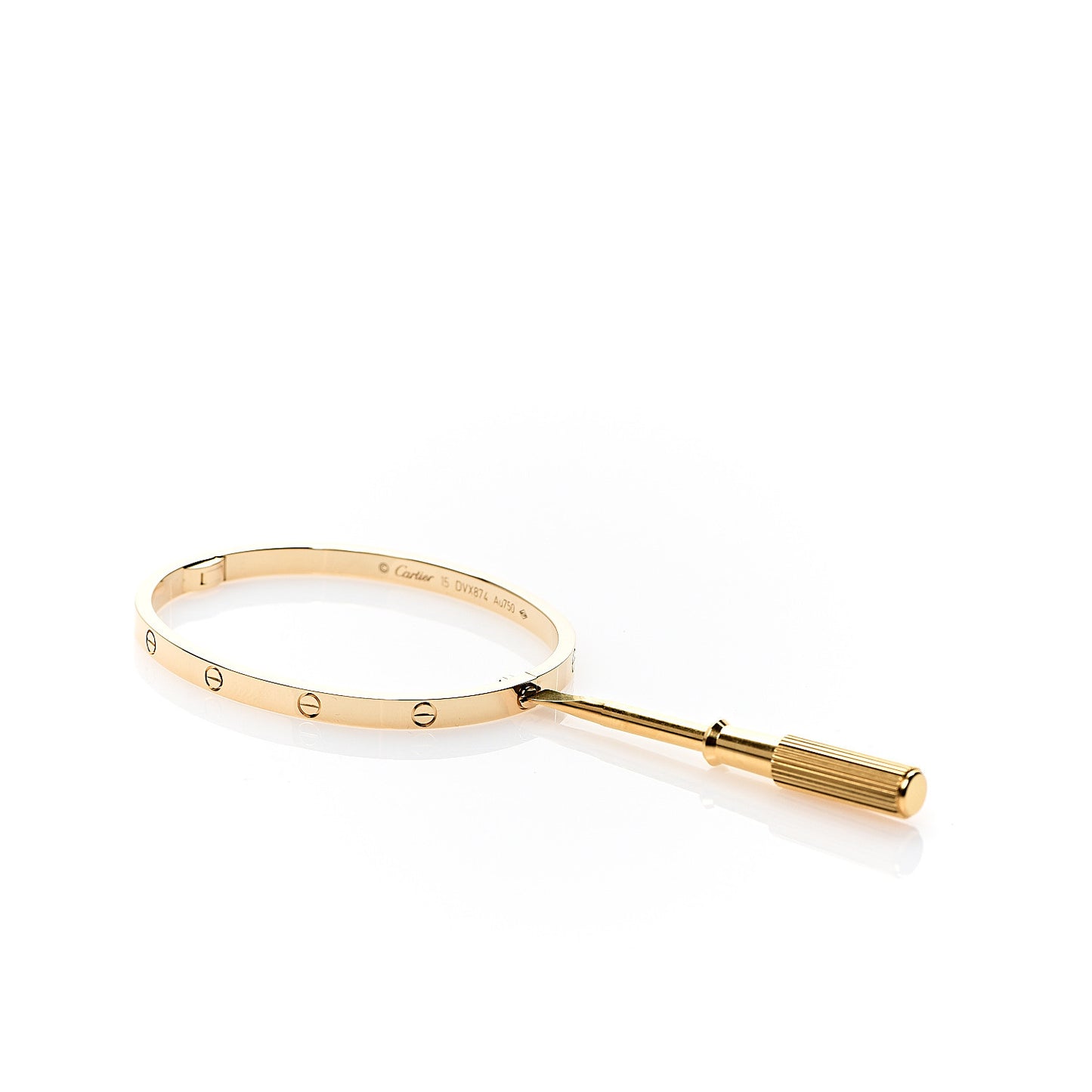 18K Yellow Gold Small LOVE Bracelet 15