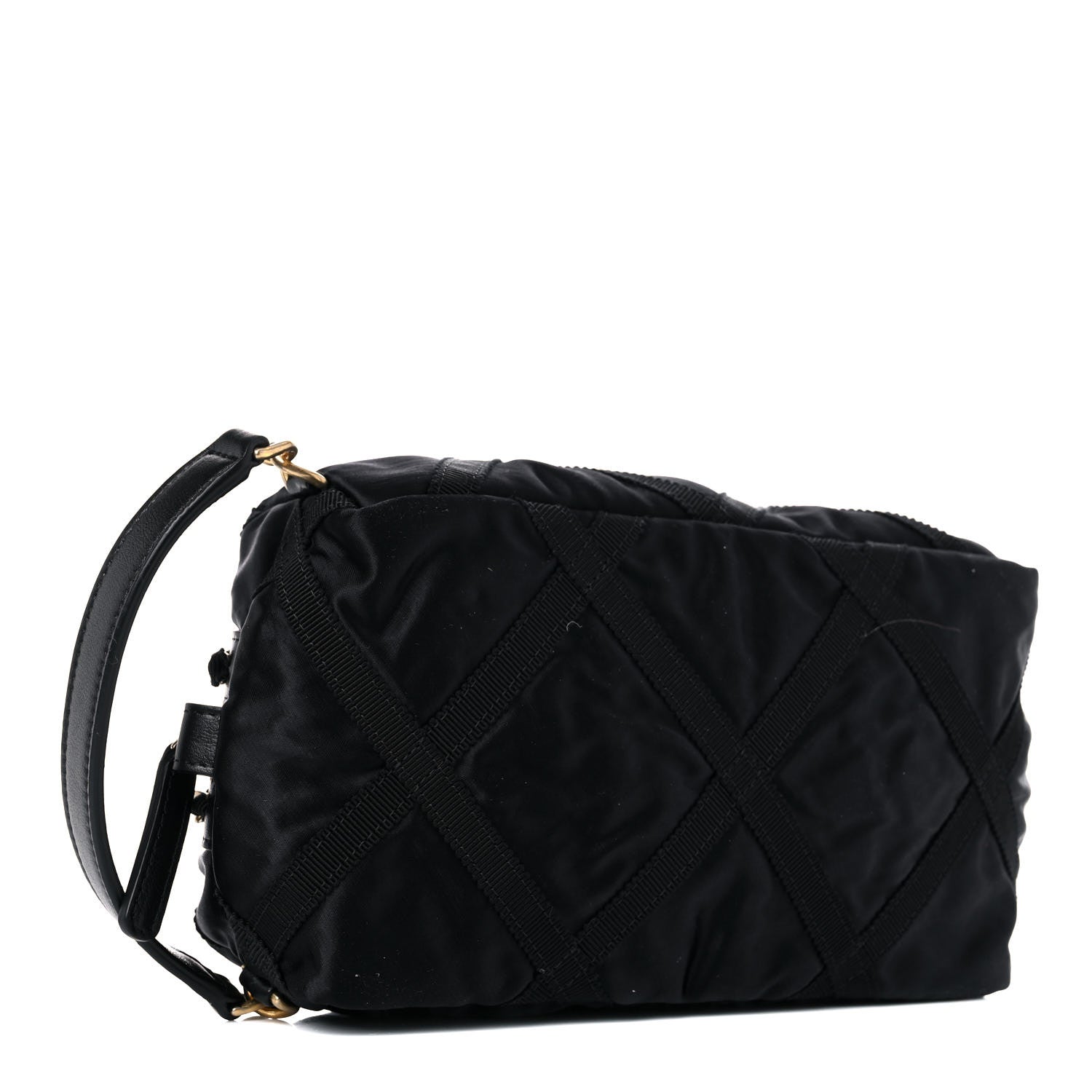 Chanel Nylon Grosgrain Lifestyle Pouch With Sleep Mask Black 6 of 15