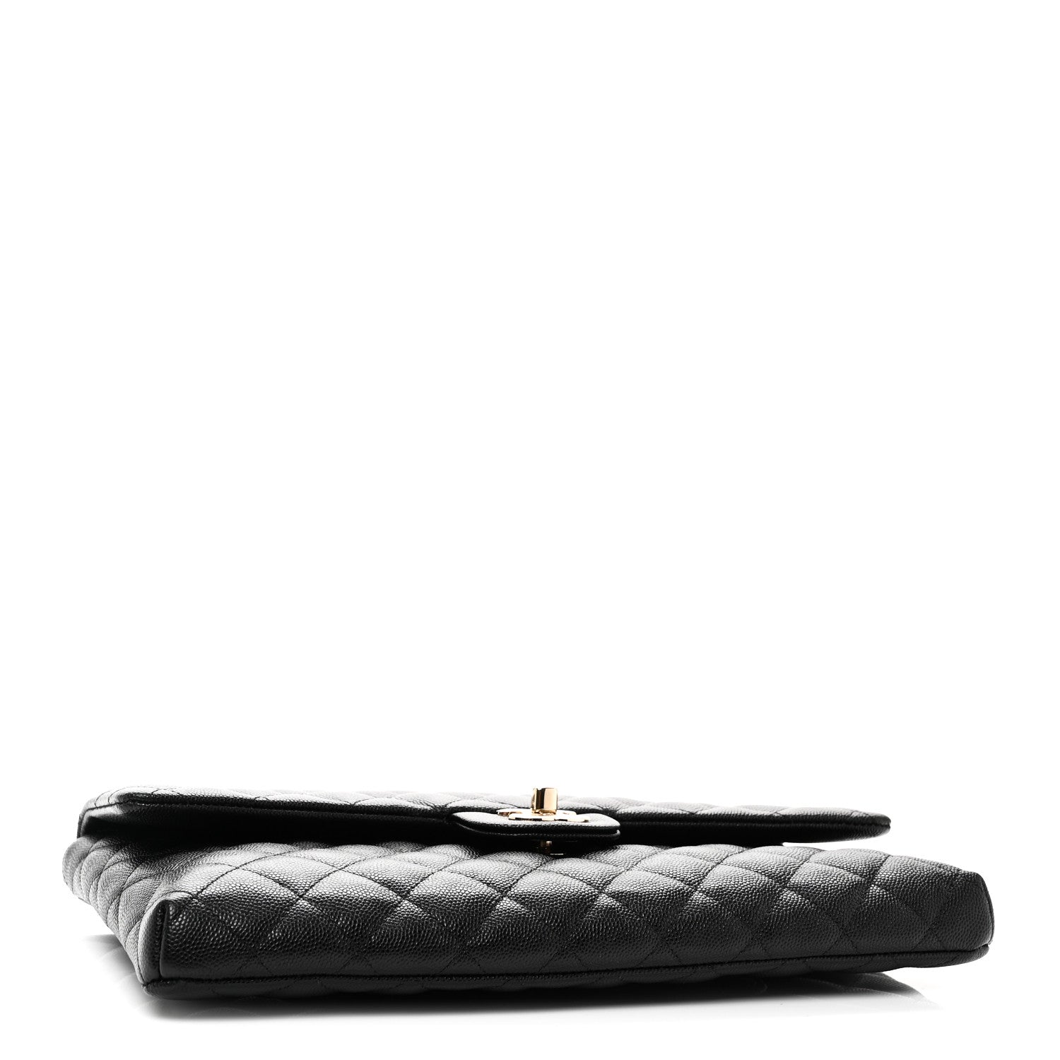 Chanel Caviar Quilted Flap Clutch Black 5 of 10