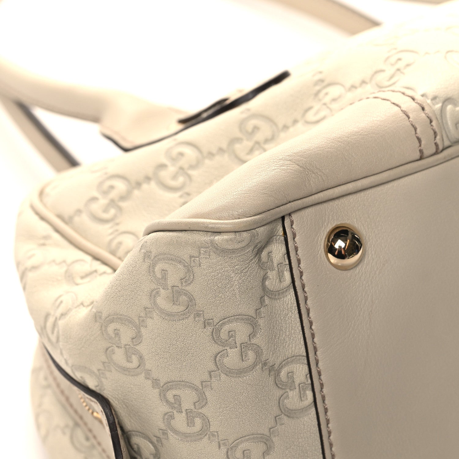 Gucci Guccissima Small Princy Satchel Off White 11 of 13