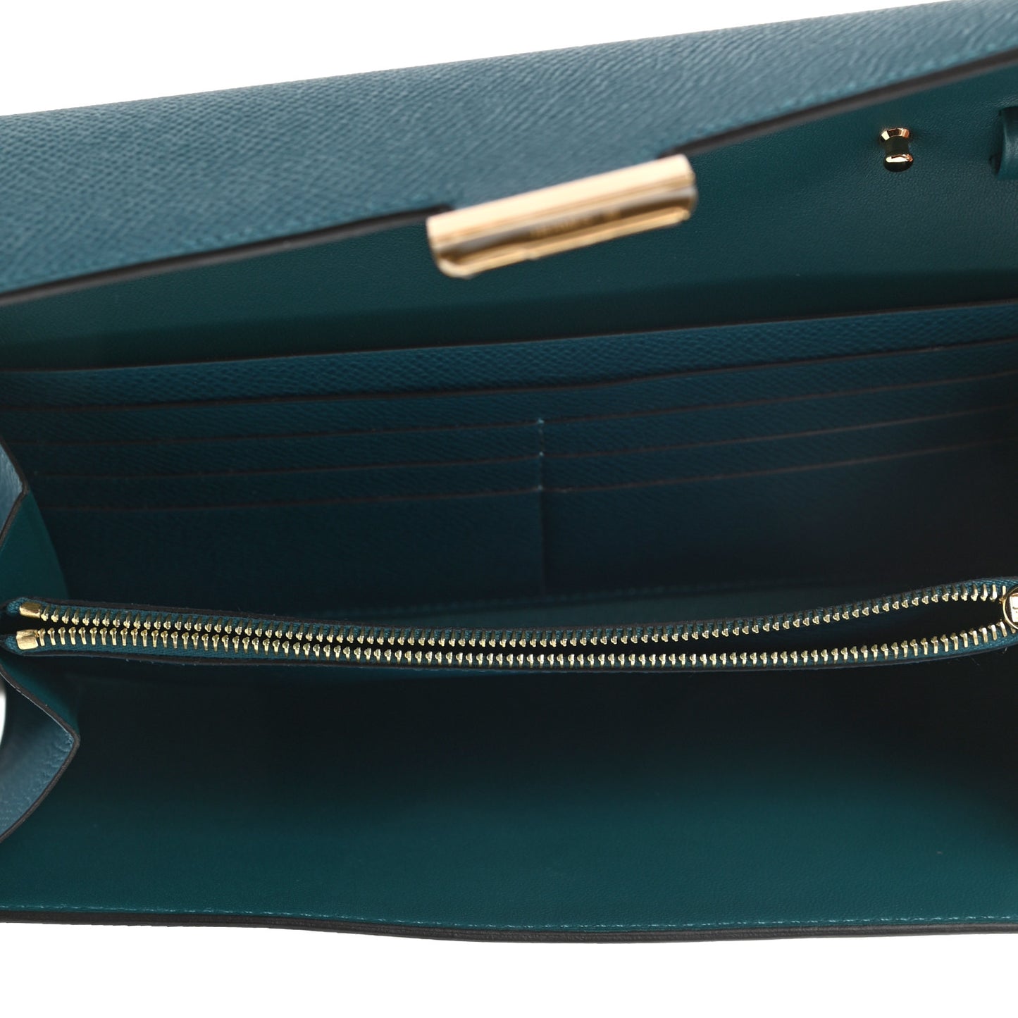 Epsom Constance Long Wallet To Go Vert Bosphore
