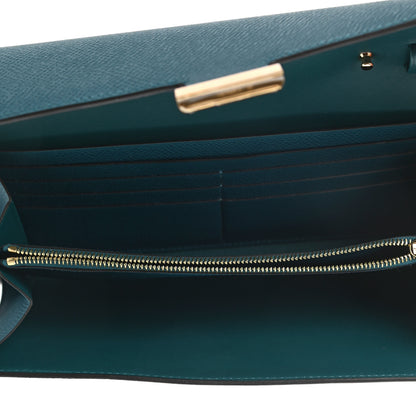 Hermes Epsom Constance Long Wallet To Go Vert Bosphore 5 of 7