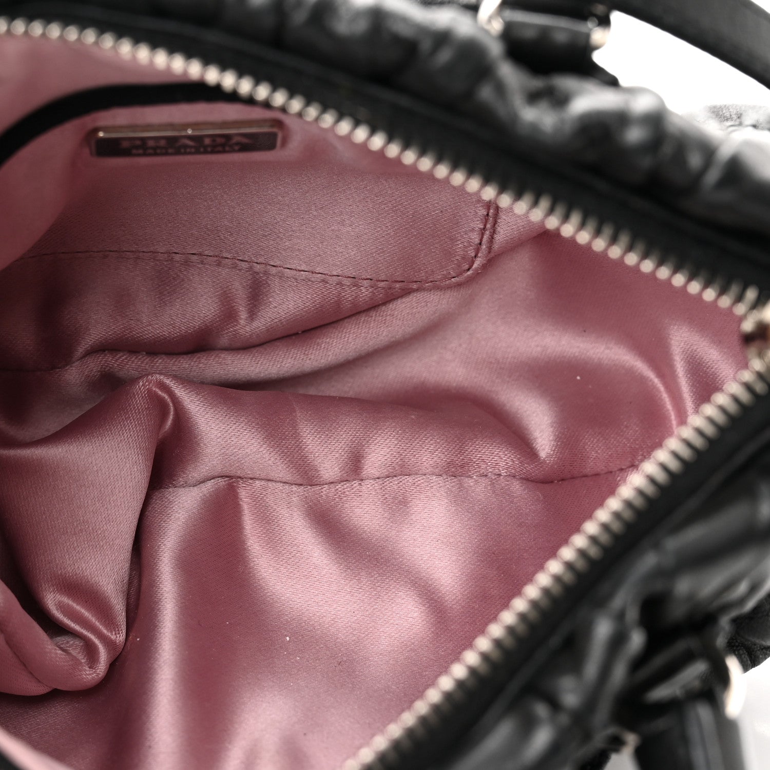 Prada Nappa Gaufre Tote Black 4 of 11