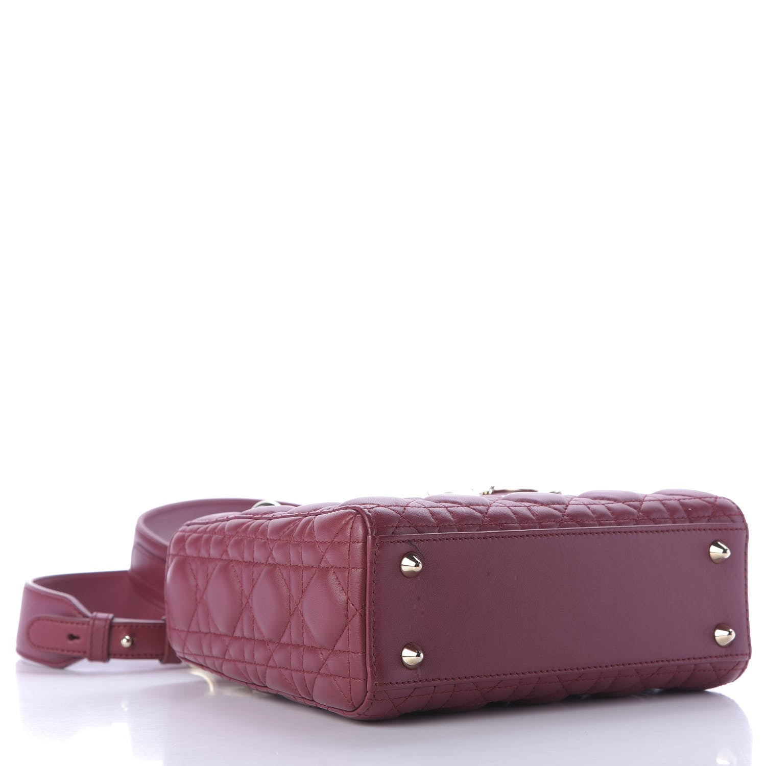 Christian Dior Lambskin Cannage Small Lucky Badges My Lady Dior Plum 5 of 10