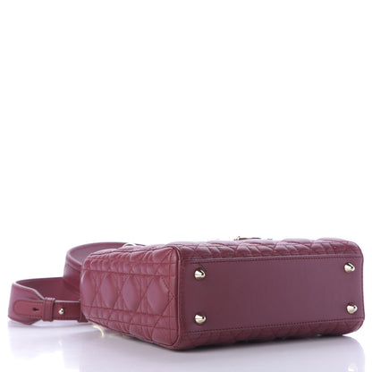 Christian Dior Lambskin Cannage Small Lucky Badges My Lady Dior Plum 5 of 10