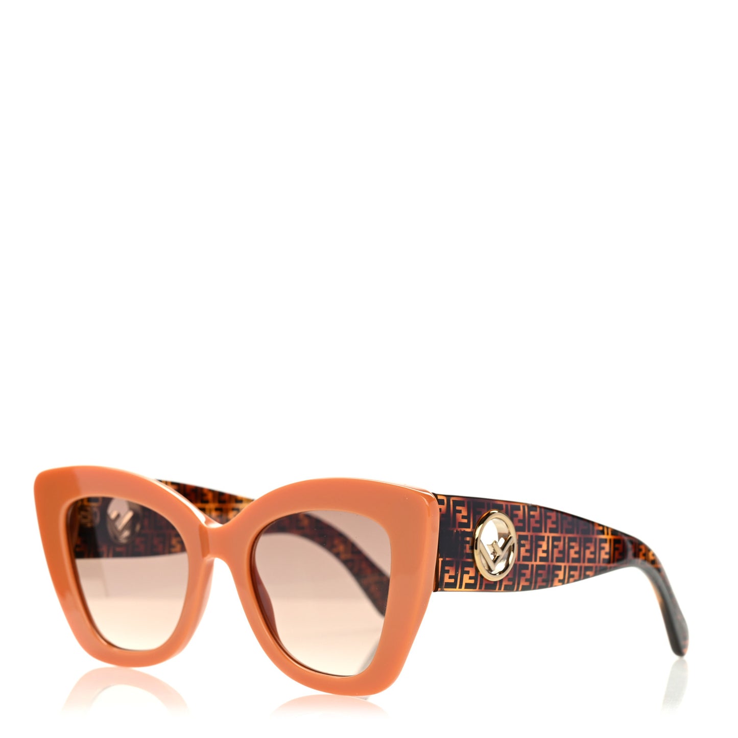Acetate F is Fendi FF 51mm Cat Eye Sunglasses 0327/S Tortoise Orange