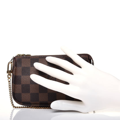 Louis Vuitton Damier Ebene Mini Pochette Accessories 2 of 13