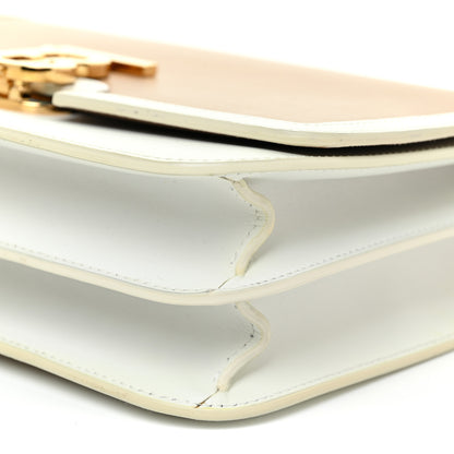 Burberry Calfskin Small TB Envelope Clutch Bag Chalk White Camel 10 of 13