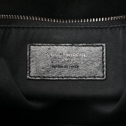 Saint Laurent Crinkled Calfskin Matelasse Monogram Medium Niki Chain Satchel Crema Soft 6 of 20