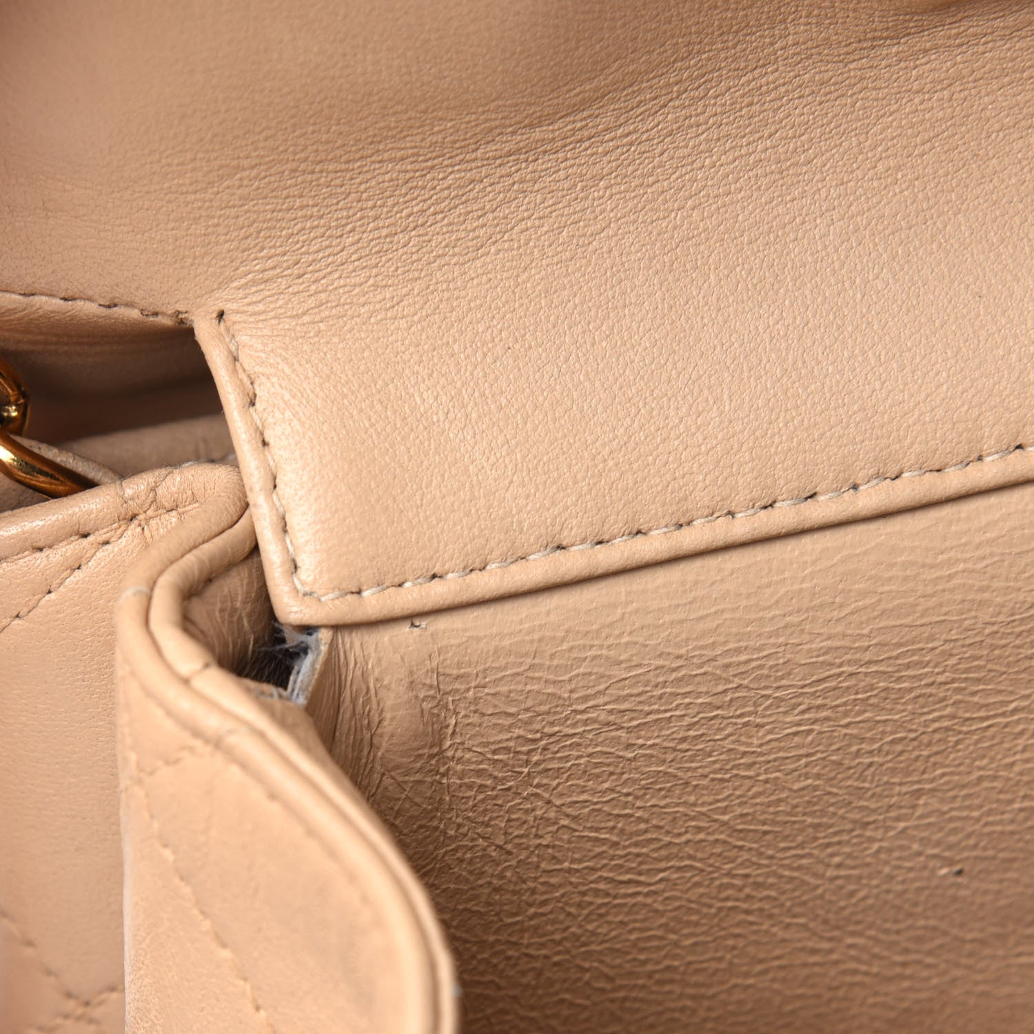 Chanel Lambskin Quilted Medium Double Sided Flap Beige 13 of 25