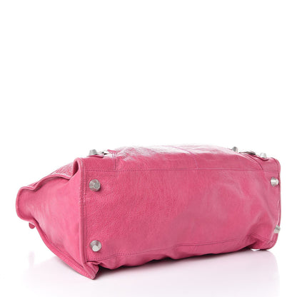 Balenciaga Agneau Giant 21 Silver Hardware Weekender Cyclamen Fucsia 4 of 15