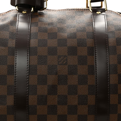 Louis Vuitton Damier Ebene Keepall Bandouliere 55 7 of 10