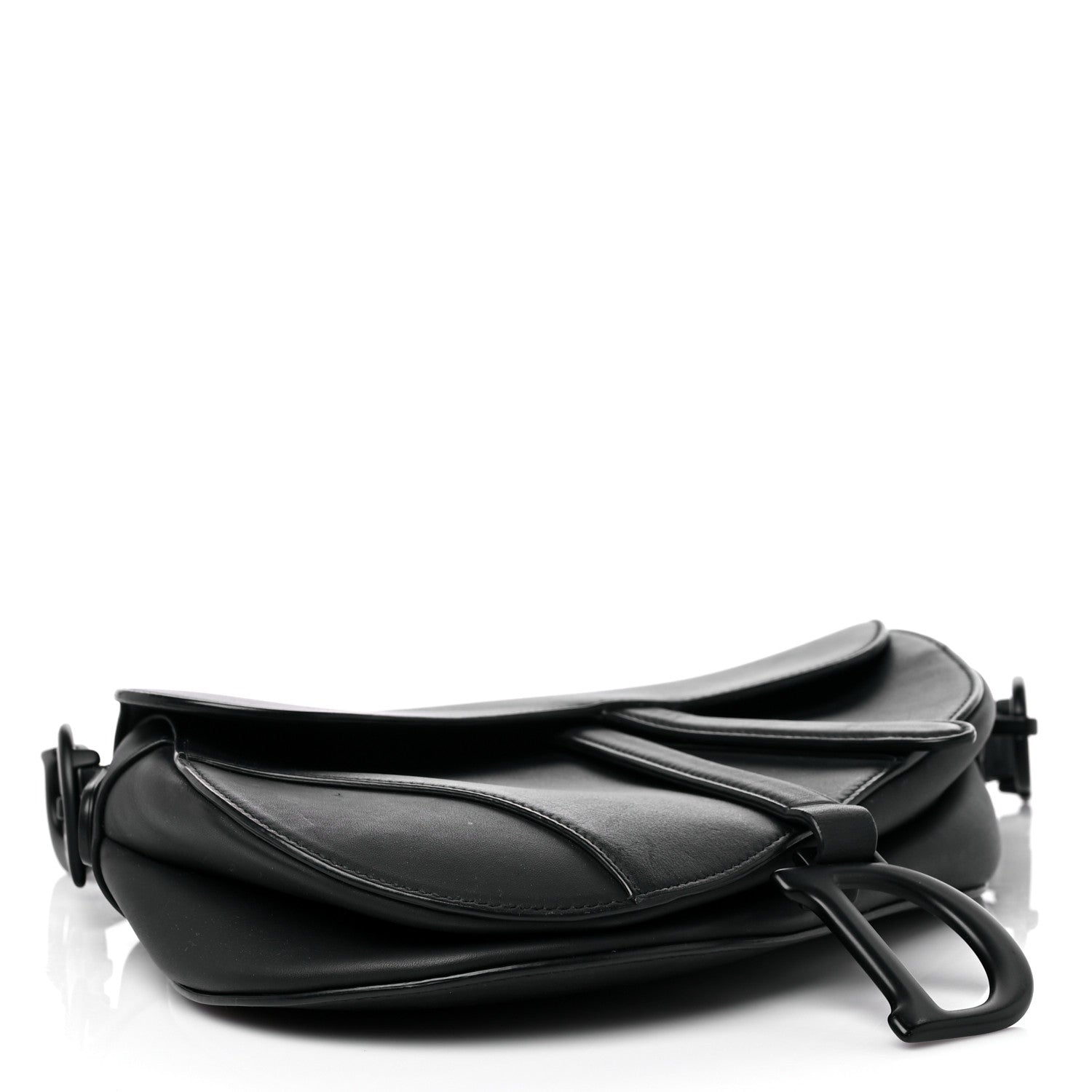 Christian Dior Ultra Matte Calfskin Saddle Bag Black 4 of 16